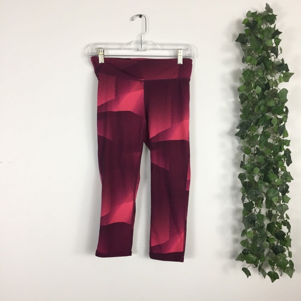 GapFit red athletic cropped leggings Sz XS